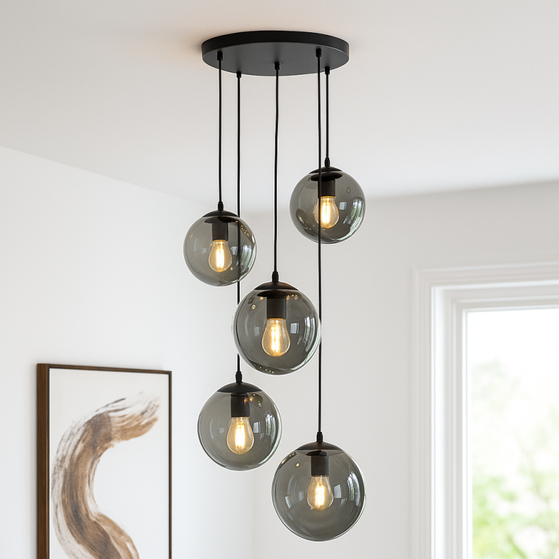 Design lampa wisząca czarna, Dolf