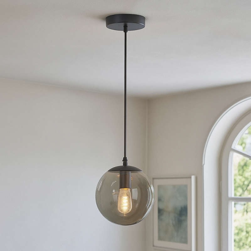Design lampa wisząca czarna, Dolf Design lampa wisząca czarna, Dolf