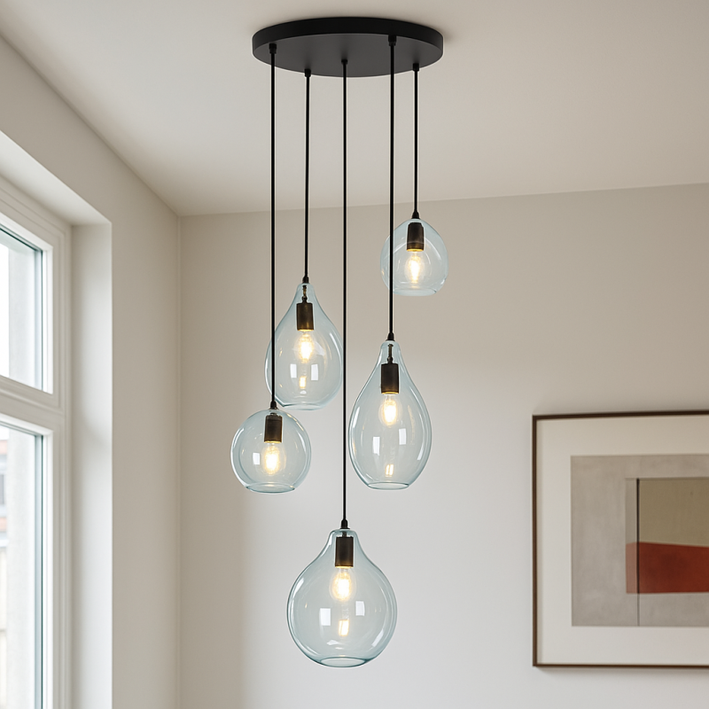 Design lampa wisząca niebieska, Cees