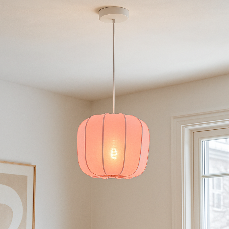 Nowoczesna lampa wisząca różowa, Deborah