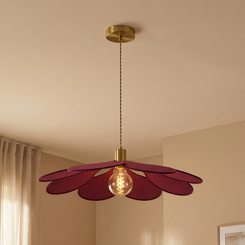 Japandi lampa wisząca mosiądz, Nena Japandi lampa wisząca mosiądz, Nena