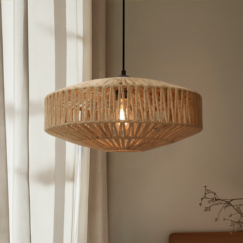 Japandi lampa wisząca brązowa, Selena