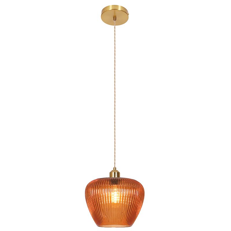 Retro lampa wisząca brązowa, Rhode Retro lampa wisząca brązowa, Rhode