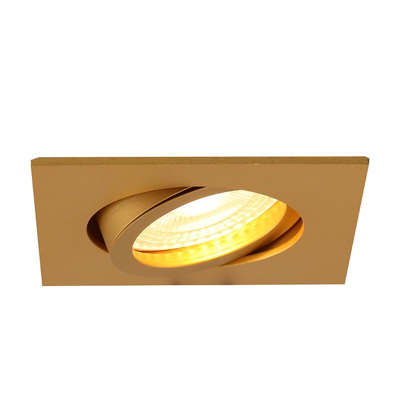 Metalowa oprawa sufitowa wpuszczana mosiądz, Scott