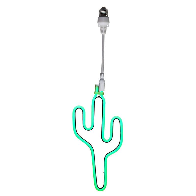 Plastikowa girlanda żarówka zielona, Cactus, IP44