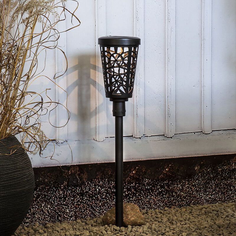 Plastikowa słoneczna lampa dogruntowa czarna, Amresh, 0,03W, 3000K LED, IP44 Plastikowa słoneczna lampa dogruntowa czarna, Amresh, 0,03W, 3000K LED, IP44