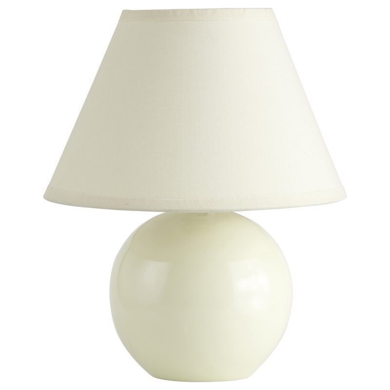 Ceramiczna lampa stołowa beżowa, Pilar, z przełącznik Ceramiczna lampa stołowa beżowa, Pilar, z przełącznik