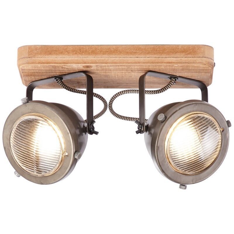 Drewniana lampa sufitowa brązowa, Elena Drewniana lampa sufitowa brązowa, Elena