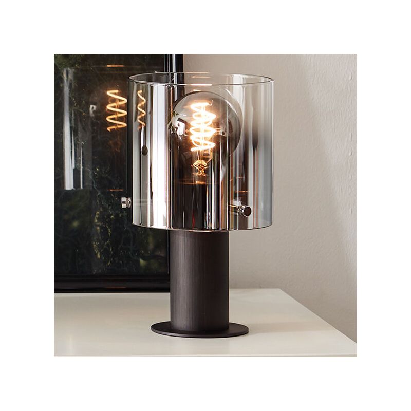 Design lampa stołowa brązowa, Nour, z przełącznik Design lampa stołowa brązowa, Nour, z przełącznik