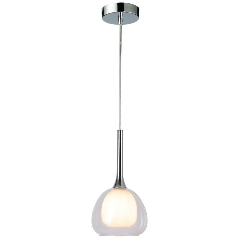 Nowoczesna lampa wisząca chromowana, Emmelien Nowoczesna lampa wisząca chromowana, Emmelien
