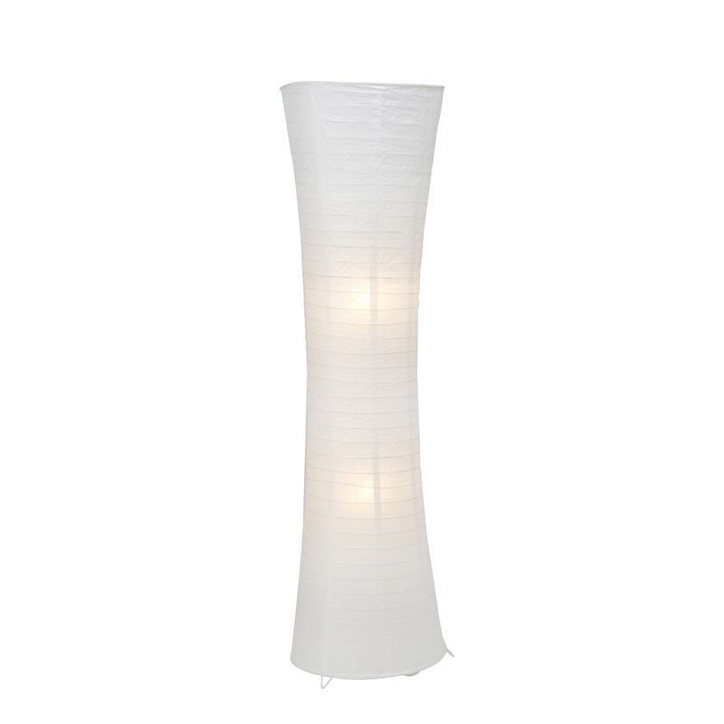 Metalowa lampa stojąca biała, Isalie, z przełącznik Metalowa lampa stojąca biała, Isalie, z przełącznik