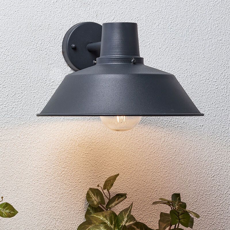 Rustykalna lampa zewnętrzna antracytowa, Yuna, IP44 Rustykalna lampa zewnętrzna antracytowa, Yuna, IP44