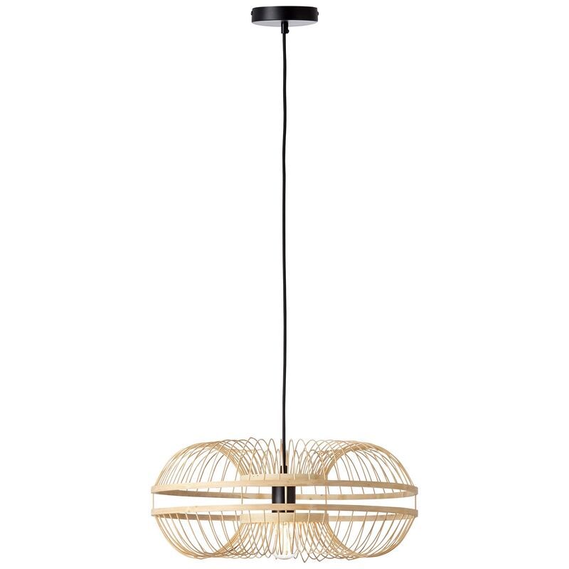 Drewniana lampa wisząca czarna, Harrie