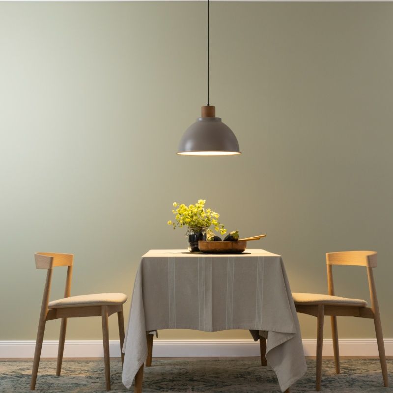 Rustykalna lampa wisząca ciemnoszara, Thalina