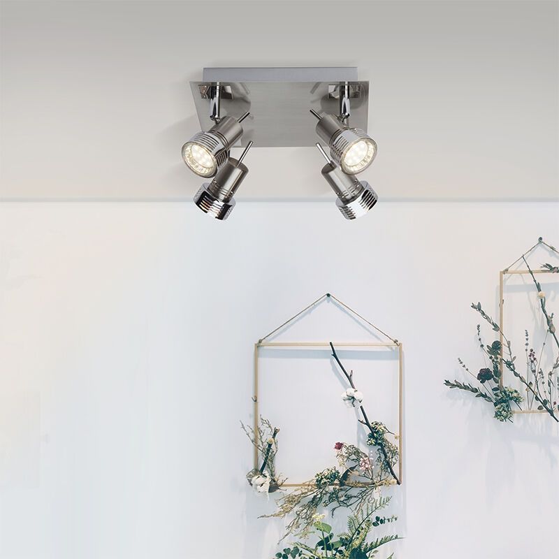 Nowoczesny spot sufitowy chromowany, Haven