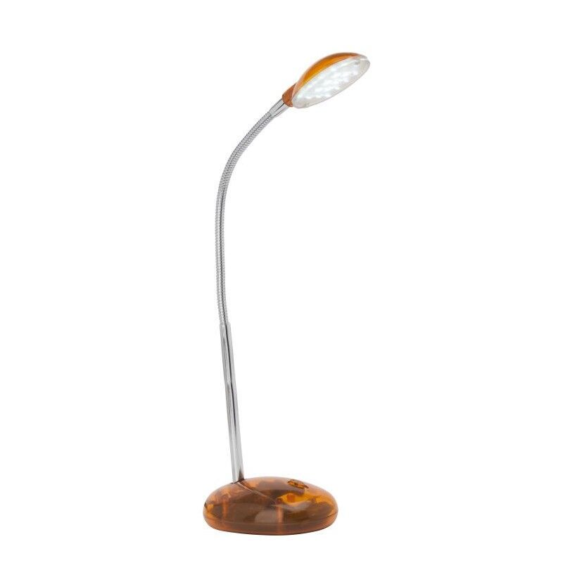 Plastikowa lampa biurkowa pomarańczowa, Marenthe, 2W, 6000K LED, z przełącznik