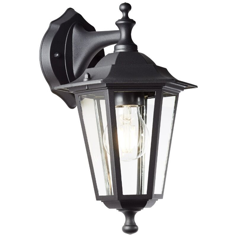 Klasyczna lampa zewnętrzna czarna, Radha, IP44