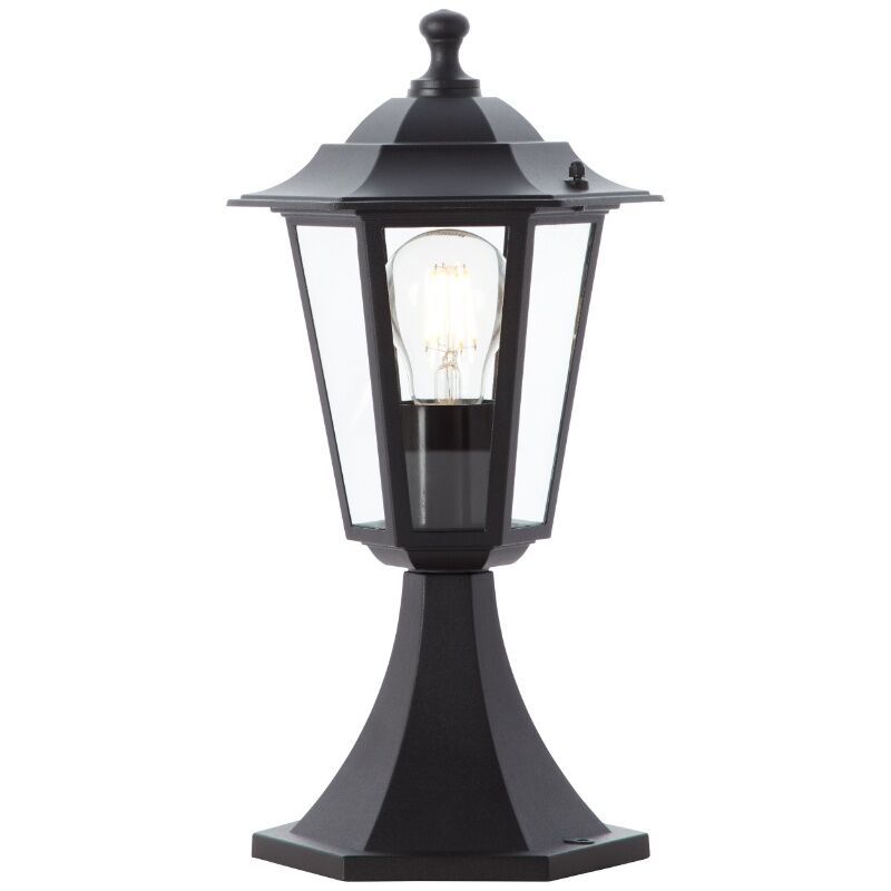 Klasyczna lampa zewnętrzna czarna, Radha, IP44 Klasyczna lampa zewnętrzna czarna, Radha, IP44
