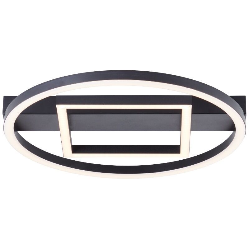 Design plafon sufitowy czarny, Konrad, 20W, 3000K LED