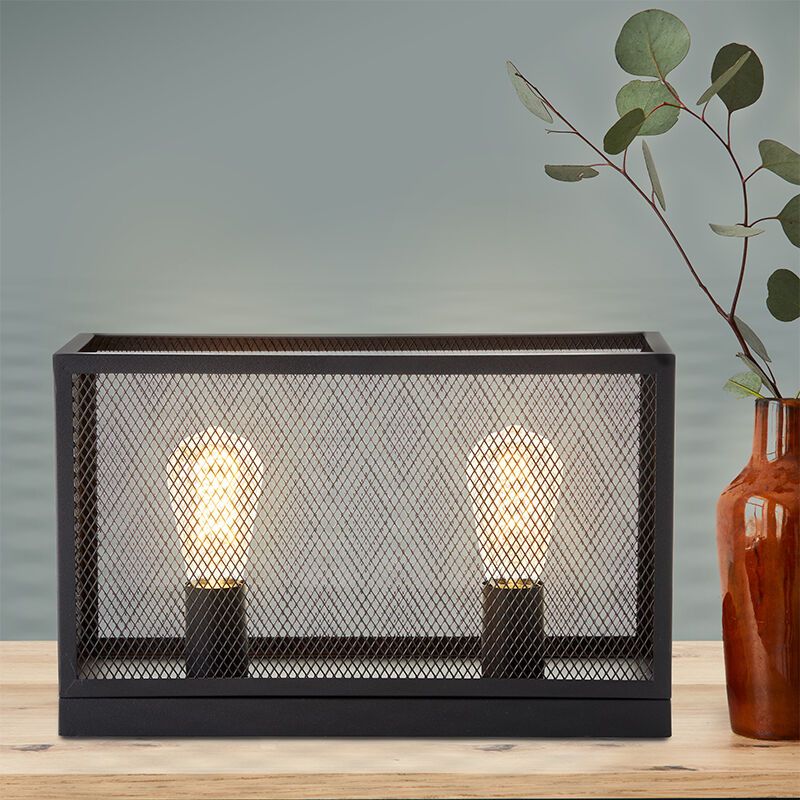 Industrialna lampa stołowa czarna, Esperanza, z przełącznik Industrialna lampa stołowa czarna, Esperanza, z przełącznik