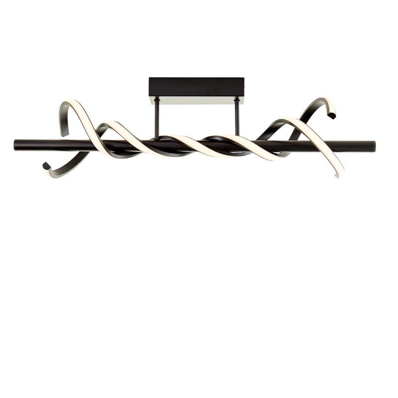 Nowoczesna lampa sufitowa czarna, Quang, 16W, 3000K LED Nowoczesna lampa sufitowa czarna, Quang, 16W, 3000K LED