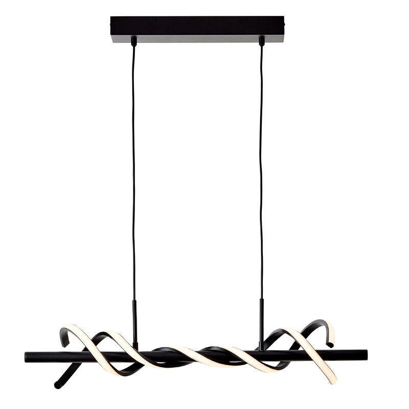 Nowoczesna lampa wisząca czarna, Quang, 16W, 3000K LED