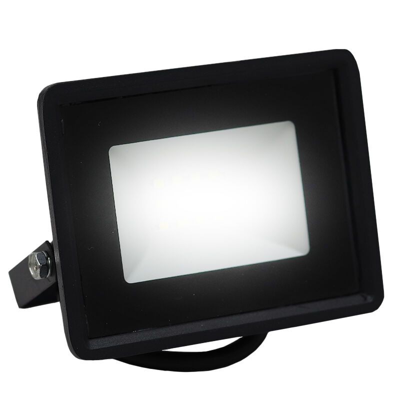 Czarny naświetlacz plastikowy, Boaz, 10W, 6500K LED, IP66 Czarny naświetlacz plastikowy, Boaz, 10W, 6500K LED, IP66