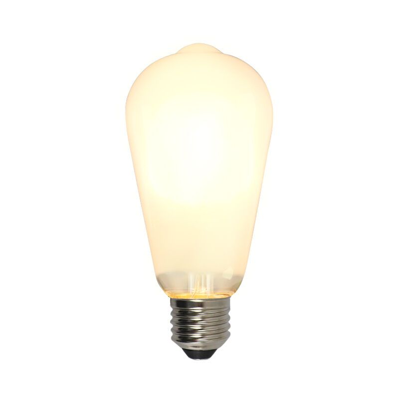 Ściemnialna żarówka LED Edison Olucia E27, ST58, 5w, białe szkło, 2700k