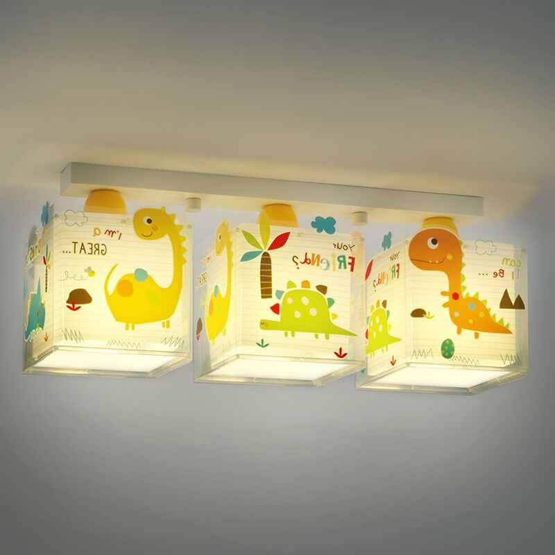 Wielokolorowy spot sufitowy dla dzieci plastikowy, Dino Wielokolorowy spot sufitowy dla dzieci plastikowy, Dino