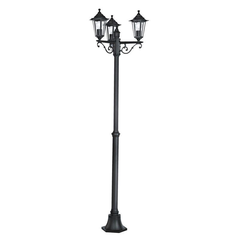 Aluminiowa klasyczna lampa zewnętrzna czarna, Alieke, IP44
