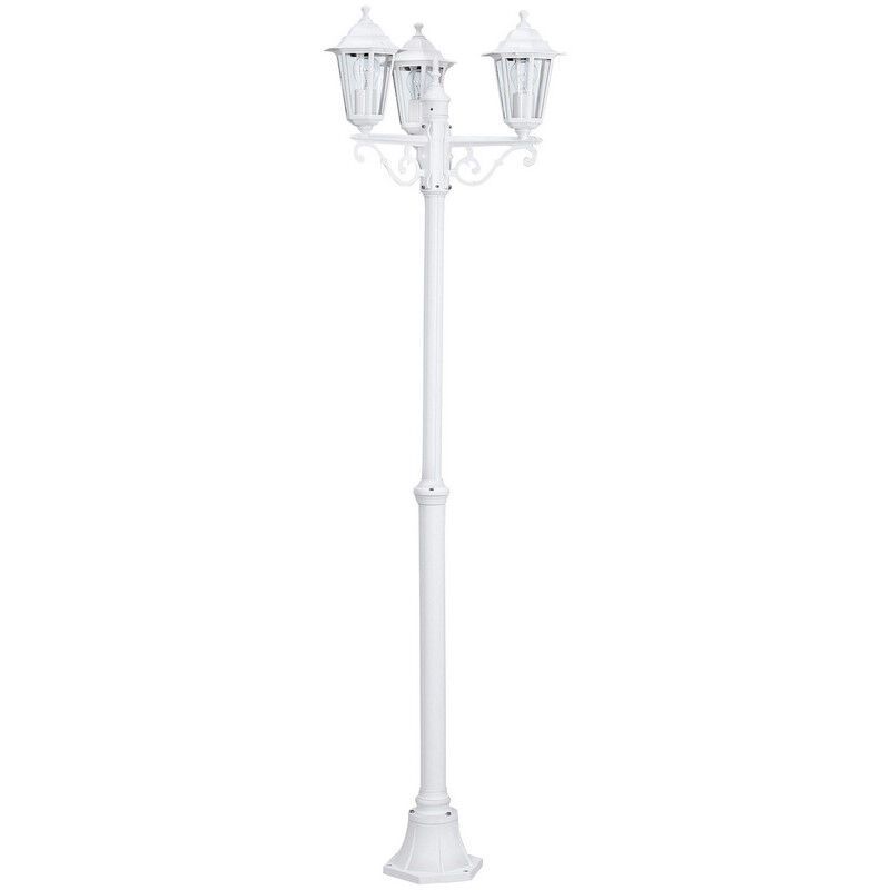 Aluminiowa klasyczna lampa zewnętrzna biała, Alieke, IP44