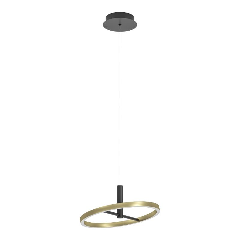 Metalowa design lampa wisząca mosiądz, Buket, 19W, 3000K LED, ściemniana w 3 krokach