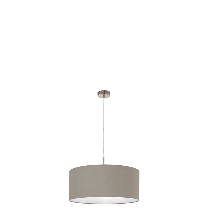 Tkanina nowoczesna lampa wisząca ciemnoszara, Abano Tkanina nowoczesna lampa wisząca ciemnoszara, Abano