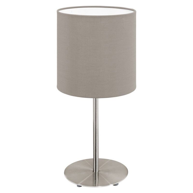 Tkanina nowoczesna lampa stołowa ciemnoszara, Abano, z przełącznik Tkanina nowoczesna lampa stołowa ciemnoszara, Abano, z przełącznik