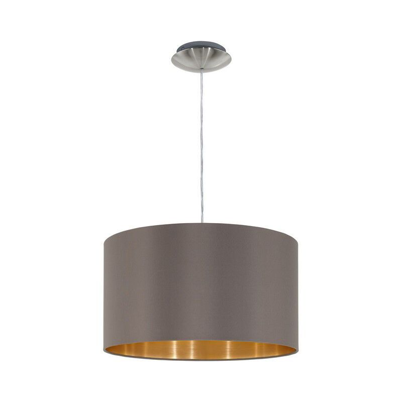Tkanina nowoczesna lampa wisząca brązowa, Terme Tkanina nowoczesna lampa wisząca brązowa, Terme
