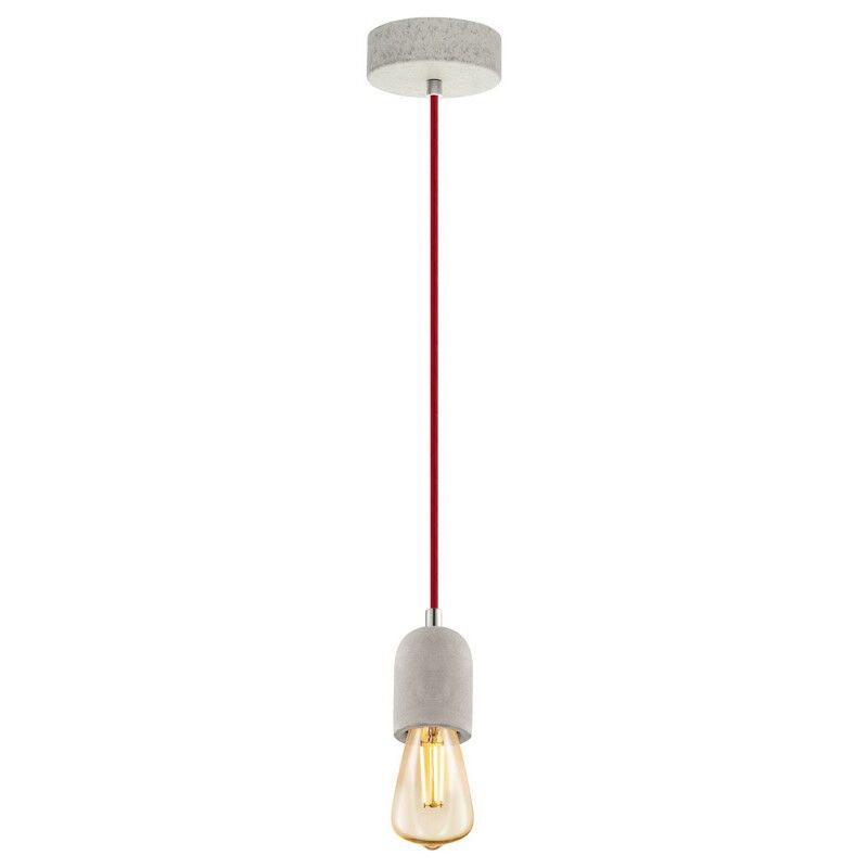 Metalowa vintage lampa wisząca szara, Christel Metalowa vintage lampa wisząca szara, Christel