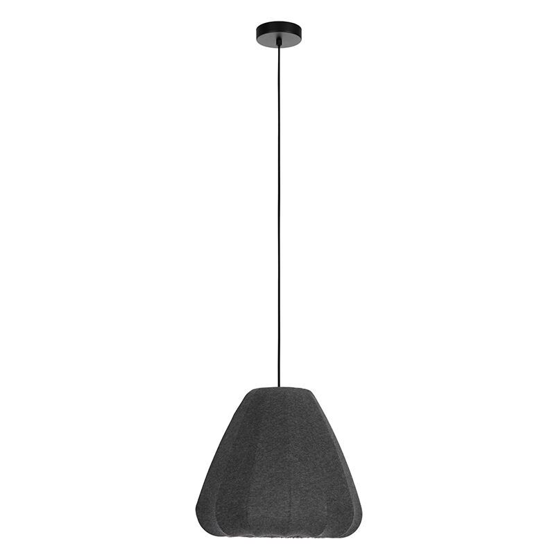 Tkanina lampa wisząca szara, Benji Tkanina lampa wisząca szara, Benji