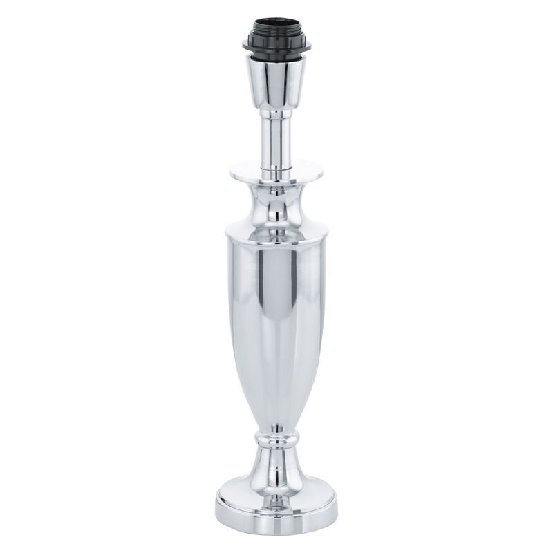 Stalowa design lampa stołowa bez abażur chromowana, Mason, z przełącznik