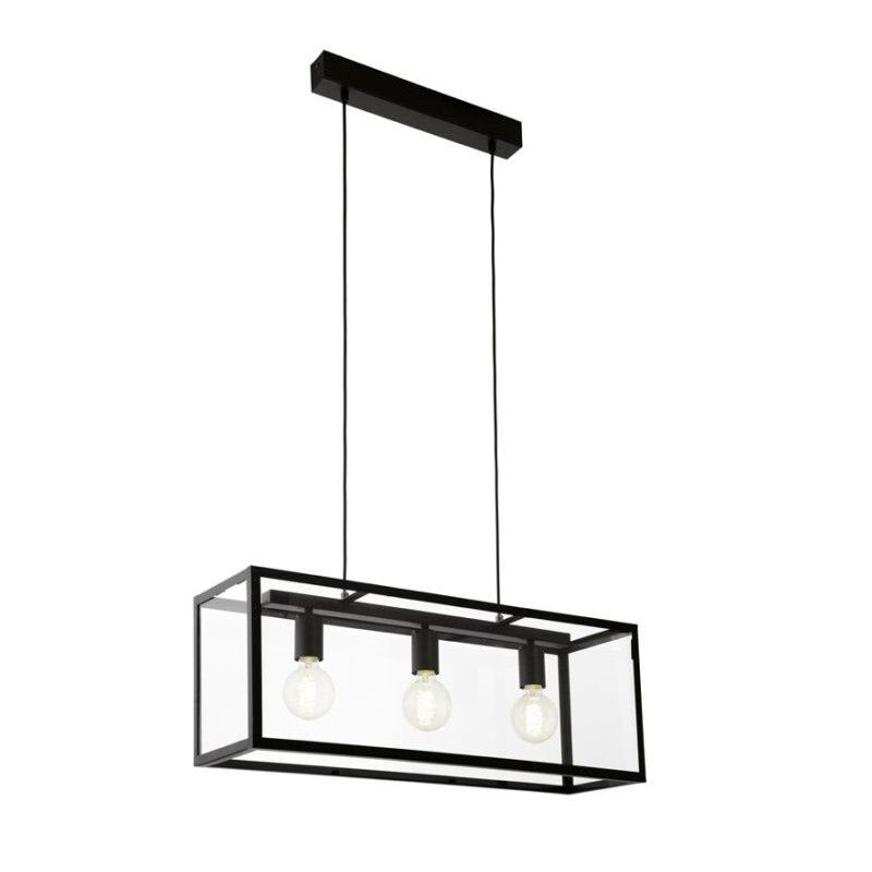 Stalowa industrialna lampa wisząca czarna, Yagmur Stalowa industrialna lampa wisząca czarna, Yagmur