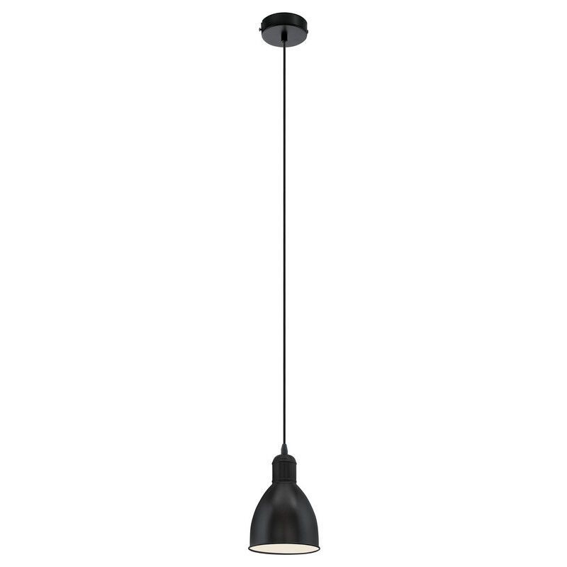Metalowa industrialna lampa wisząca czarna, Lavinio