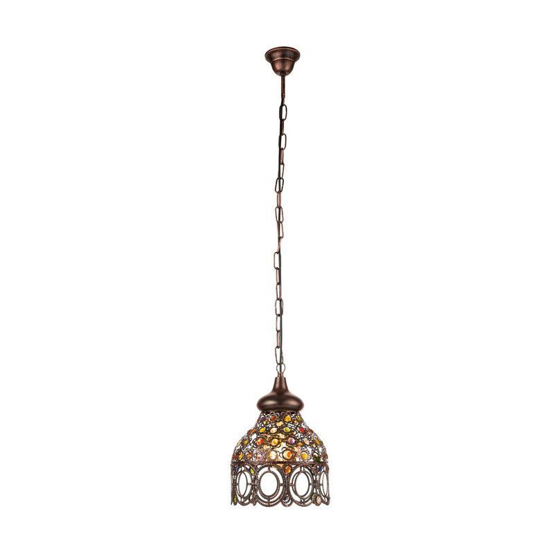 Metalowa orientalna lampa wisząca miedziana, Ahmad Metalowa orientalna lampa wisząca miedziana, Ahmad