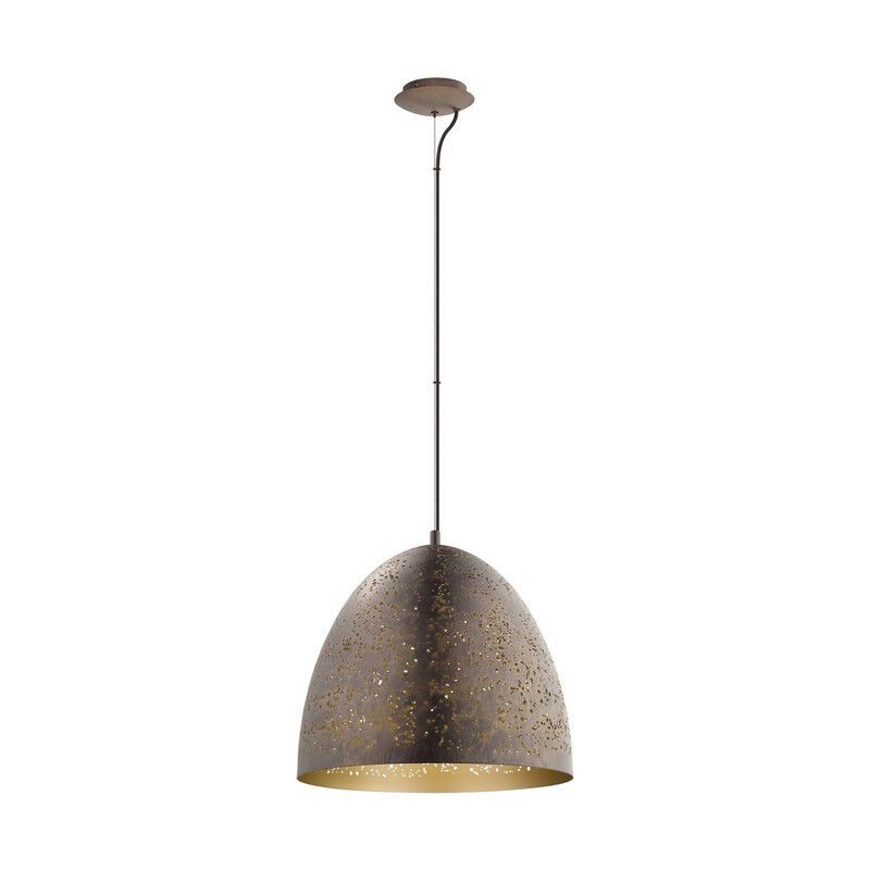 Stalowa retro lampa wisząca brązowa, Ajay Stalowa retro lampa wisząca brązowa, Ajay