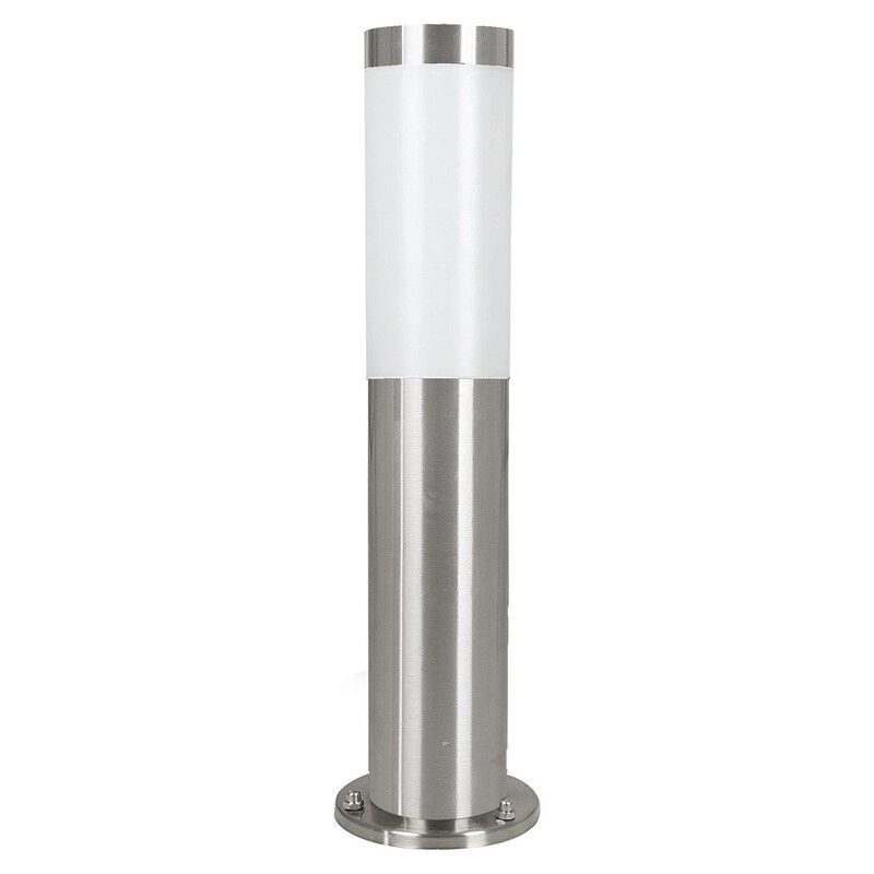 Plastikowa lampa zewnętrzna srebrna, Carlein, IP44 Plastikowa lampa zewnętrzna srebrna, Carlein, IP44
