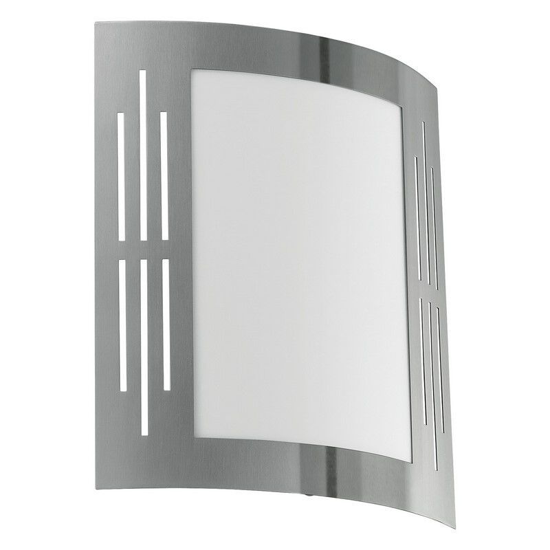 Plastikowa lampa zewnętrzna srebrna, Elyana, IP44 Plastikowa lampa zewnętrzna srebrna, Elyana, IP44