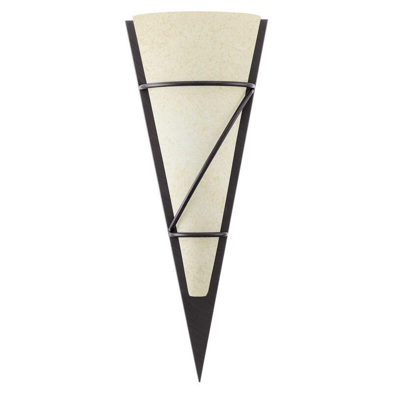 Szklany design kinkiet brązowy, Gali