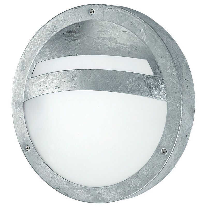 Szklana lampa zewnętrzna srebrna, Elya, IP44