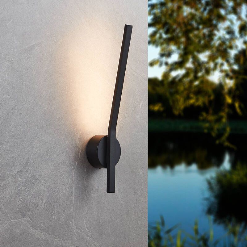 Aluminiowa nowoczesna lampa zewnętrzna czarna, Rutger, 11W, 3000K LED, IP54