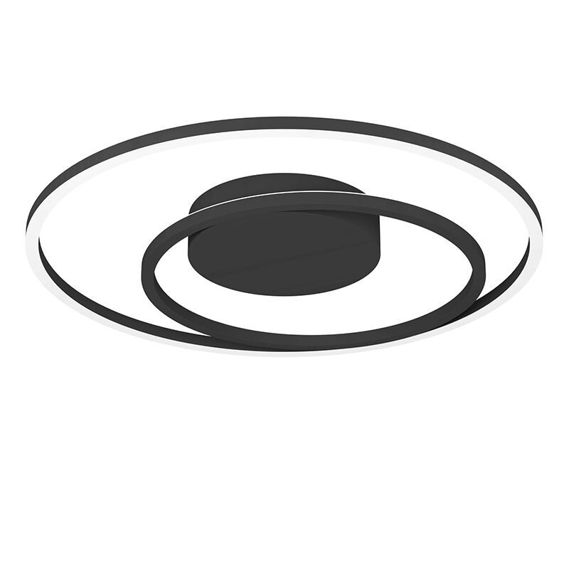 Aluminiowa nowoczesna inteligentna lampa sufitowa czarna, Cecilia, 21,5W, regulowana ciepła do zimnej bieli LED Aluminiowa nowoczesna inteligentna lampa sufitowa czarna, Cecilia, 21,5W, regulowana ciepła do zimnej bieli LED