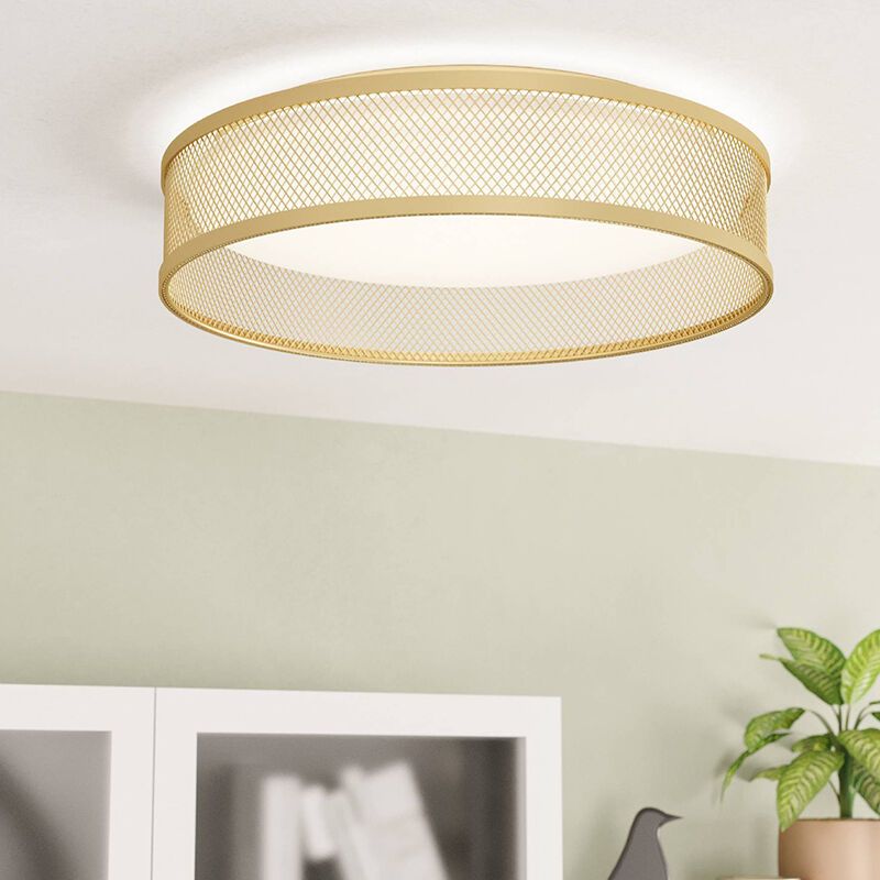 Stalowy plafon sufitowy mosiądz, Jolene, 20W, 3000K LED Stalowy plafon sufitowy mosiądz, Jolene, 20W, 3000K LED