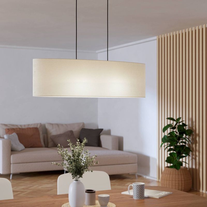 Tkanina nowoczesna lampa wisząca czarna, Siham Tkanina nowoczesna lampa wisząca czarna, Siham